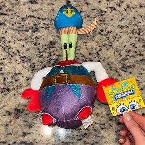 SpongeBob SquarePants Mr. Krabs Pirate Plush - Red, Blue, Purple